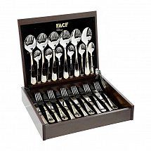 Набор столовых приборов на 6/24пред."PRETORIA" голд/плат