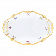 Блюдо овальное 24см."Мейсенский цветок"