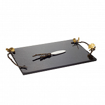 Доска для сыра с ножом Michael Aram "Butterfly Ginkgo", 47х25 см, гранит