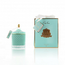 Свеча ароматическая с кистью и спреем 600г."Persian Lime &Tangerine" бирюзовая, 100ч, Cote Noire