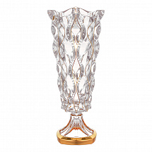 Ваза для цветов н/н 40,5см."Samba Melody" золотая