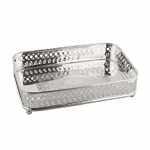 Поднос 30x20см. Royal Family серебряный