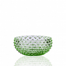 Ваза для конфет 17см."Hobnail Tapas" зелёная