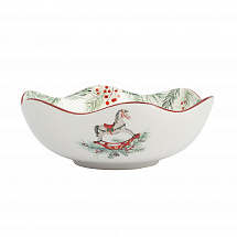 Салатник 21см."Лошадка" красный