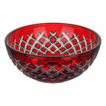 Ваза для конфет 21см."Karo" рубин