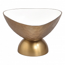 Ваза для фруктов н/н 29см."Clara" золотая