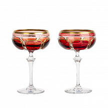 Набор креманок 245мл.2шт."Антик Рубин"