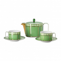 Сервиз чайный 260мл на 2перс.3пред."Fern" зеленый Rosenthal