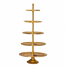 Горка алюминиевая 5-ярусная 80*40*164 см