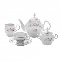 Сервиз чайный 205мл на 6перс.15пред."Роза серая платина 5396021" Bernadotte