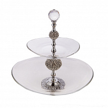 Уценка.Горка 2-х ярусная, серебряная, Claret