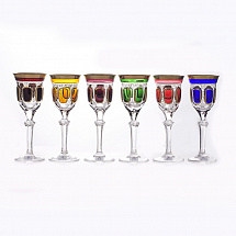 Набор бокалов 90мл.6шт."Антик Колорс"