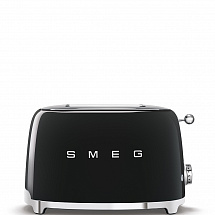 Тостер на 2 ломтика "Smeg", черный, 950 Вт