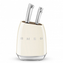 Комплект ножей "Smeg", 7 предметов, кремовый