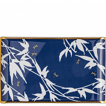 Блюдо прямоугольное 24х15см."Турандот синий"