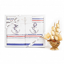 Набор полотенец 40х60см."MARINA" белый