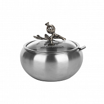 Сахарница с ложкой 13х9,5см."GRAZIA" матовая