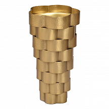 Ваза для цветов 37см."Skylar" золотая