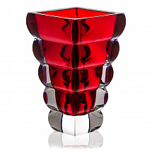 Ваза для цветов 25см."Adria" красная