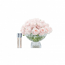 Ароматизированный букет 31см."Centrepiece rose buds" розовый, 37 роз, Cote Noire
