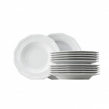 Набор тарелок на 6перс.12шт."Мария Белая" Rosenthal
