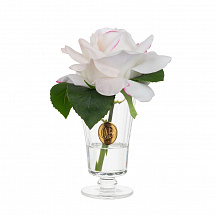 Роза 17см."Charente Rose" белая