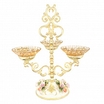 Менажница трехсекционная н/н 12см. Rosaperla