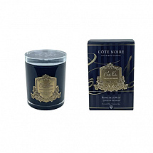 Свеча ароматическая 450г."Queen Of The Night" в черном сосуде, 15см, 100ч, Cote Noire