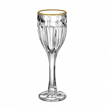 Уценка.Набор бокалов 50мл.6шт."Сафари" голд матовый