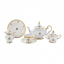 Сервиз чайный 210мл на 6перс.21пред."Роза золотая"