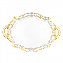 Блюдо овальное с ручками 37см."Кастэл"