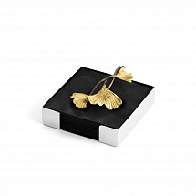 Подставка для салфеток Michael Aram "Golden Ginkgo", 13x13см