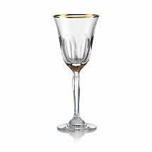 Набор бокалов 190мл.2шт."Aulide" прозрачный с золотом